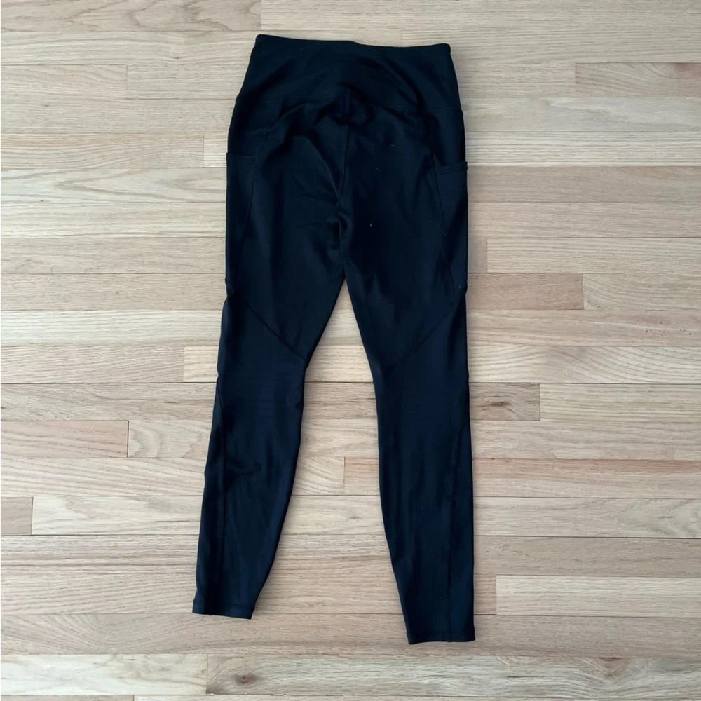 Quince Black Performance Leggings High-Waisted - Picture 3 of 5